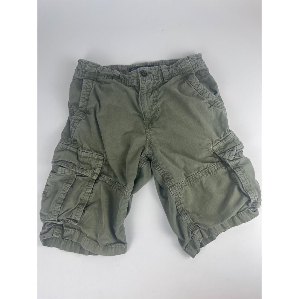 American Eagle Outfitters Cargo Shorts Men’s 30 Army Green Mid Rise